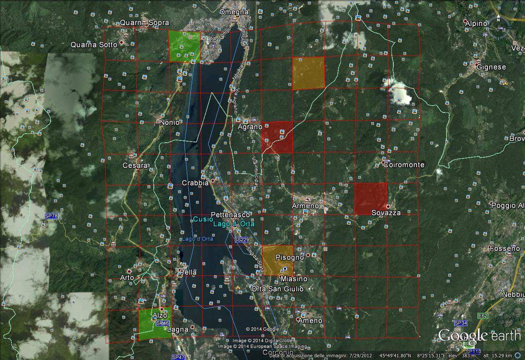 Particella 32T MR57 Novara Sforzo di ricerca > 20 Nr di specie rilevate = 63 Specie Airone cenerino Aquila reale Alzavola Anatra mandarina