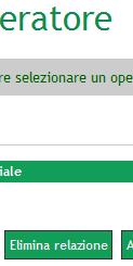 Per procedere all'eliminazione, dopo aver selezionato l'operatore, cliccare sul bottone