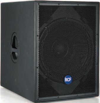 inserti filettati M10 per il fissaggio del carrello opzionale 4PRO 8001-S è un potente subwoofer passivo caratterizzato dal potente woofer RCF da 18 di nuova concezione.