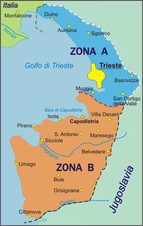L ITALIA NON FU TRATTATA DA PAESE SCONFITTO, MA DOVETTE COMUNQUE RINUNCIARE ALLE COLONIE E AD UNA PARTE DELLA VENEZIA GIULIA La città di Trieste fu dichiarata territorio libero.