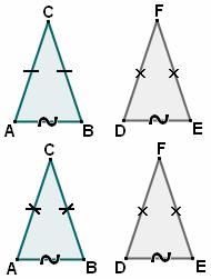 18) 19) 20) 333 OA = OB, OC = OD (in figura, per comodità, abbiamo già segnato AC = BD : differenze di segmenti uguali sono uguali ; questa annotazione grafica permette anche, insieme all altra