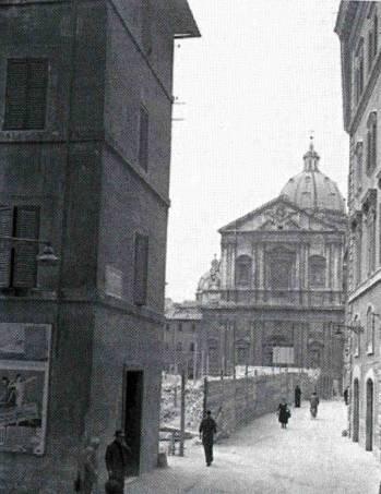 vicolo del Melone Veduta del cantiere del primo lotto