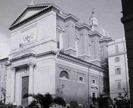 Scorcio della chiesa di San Salvatore in Lauro, con il fianco