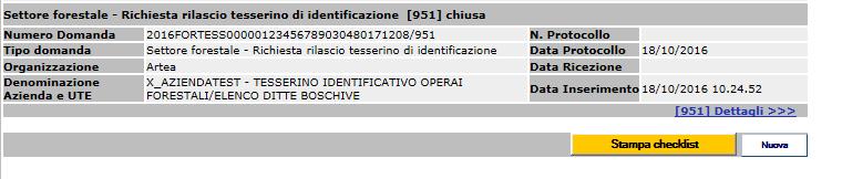 GESTIONE della richiesta Integrazioni Nel caso sia necessario richiedere delle integrazioni, l Istruttore deve cliccare su domanda principale appare la maschera si clicca