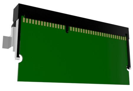 Impostazione della stampante aggiuntiva 14 4 Inserire la scheda di memoria nel connettore, quindi spingerla verso la scheda del controller fino a farla scattare in posizione.