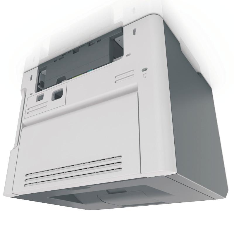 Uso di MS510dn e MS610dn 62 Protezione della stampante Uso dell'opzione di blocco di protezione La stampante è dotata di un'opzione di blocco di protezione.