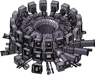 2. PRINCIPALI COMPONENTI DI ITER 17 La dimensione del Vacuum Vessel stabilisce il volume del plasma in fusione, più è largo il vessel maggiore sarà l'ammontare di potenza che si può produrre.
