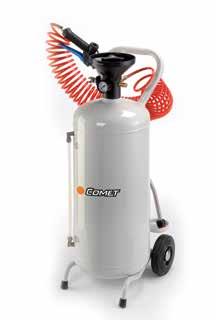 24 lt INOX 24 lt 50 lt GENERAL FEATURES CARATTERISTICHE GENERALI Filled with liquid and loaded with air at 6 bar, they work automatically without having to be connected continuously to compressed air.