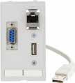 20 21 Inserti connessione dati SUB-D9; RJ45; USB (forma A) 1 SUB-D9 (femmina/femmina) 1 USB (maschio/maschio/cavo 0.