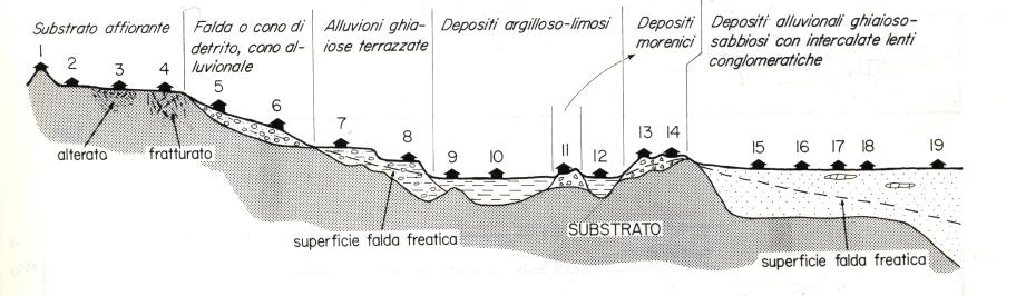 Caratteristiche del moto sismico al sito INFLUENZA DEL CAMMINO DI PROPAGAZIONE Allontanandosi dalla sorgente, l'energia trasportata dalle onde di volume diminuisce, il moto sismico si arricchisce di