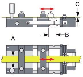 thickness ** = Consumo ri / ir consumption A50 spint / Thrust 637000 A50 spint nstro 0,1 mm 0,1 mm strip thrust 638000 A50 Tiro /