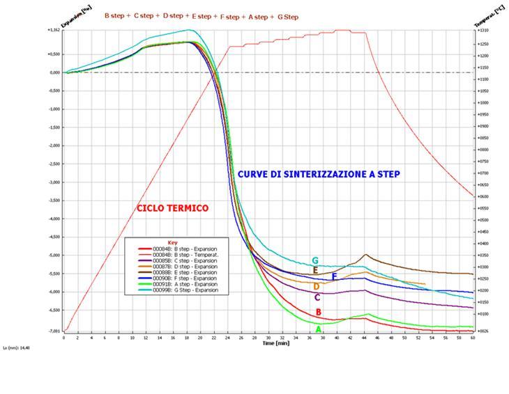 Curve di sinterizzazione con