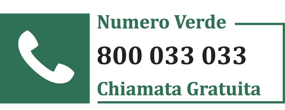 Numero Verde del Servizio Sanitario Regionale: Operatori qualificati rispondono da lunedì a venerdì dalle ore 8:30 alle ore 17:30 il sabato mattina dalle ore 8:30