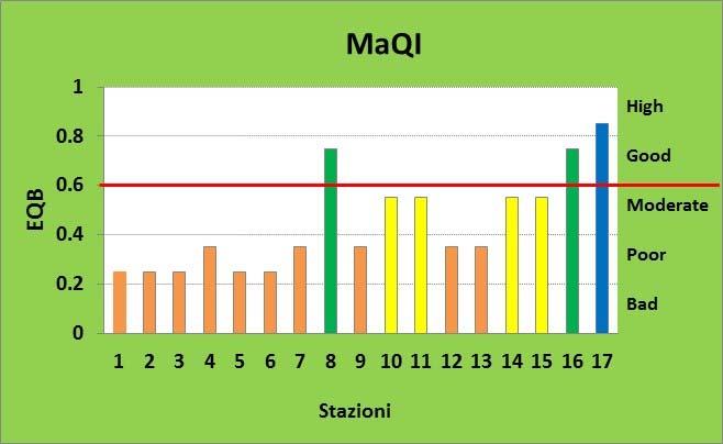 Macrophyte Quality Index (2014) più