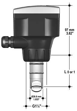 Principio di funzionamento Il sensore di flusso ad inserzione è composto da un trasduttore e da un rotore a cinque lame. In ogni lama è integrato un magnete permanente.