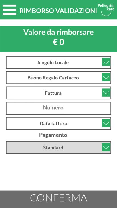 La fattura potrà essere richiesta settimanalmente per importi superiori a 200, o mensilmente per qualsiasi importo. N.B.