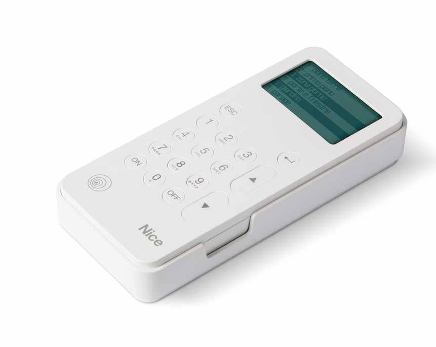 MNKP TASTIERA Tastiera bidirezionale via radio Dual Band, a parete o portatile, per il comando del sistema di allarme e delle automazioni.