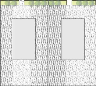 ottenere la massima integrazione con la vegetazione esistente.