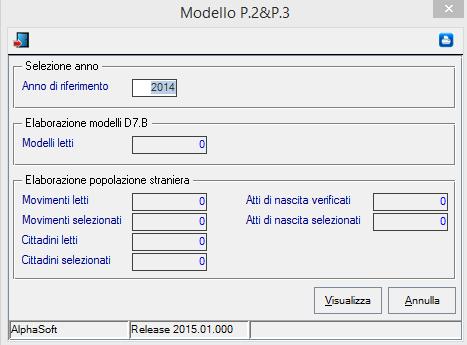 Pagina 2 di 5 P2 &P3 Demografici Statistiche - ISTAT Annuali P2&P3 Indicare