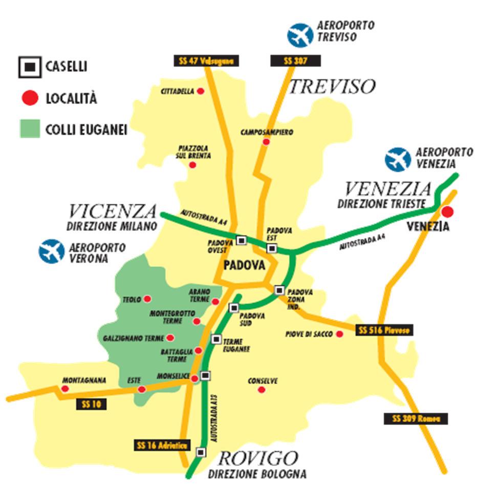 Il territorio del Comune di Abano Terme Abano Terme è il più importante centro termale d Europa, sorge in una posizione ai piedi dei Colli Euganei, gruppo di colline costituito da un centinaio di