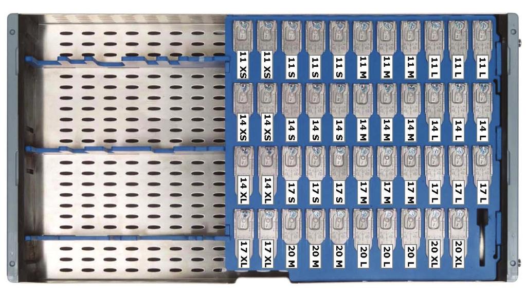 Collocazione di impianti Single Talon (cassetta: conservazione di Single Talon e strument). La versione singola è bipede.