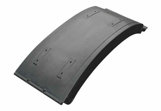 P.P. NERO REAR MUDGUARD P.P. BLACK ManM90/F90 207.