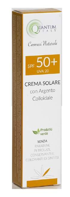 con Argento colloidale CREMA SOLARE SPF50+ Ingredienti caratterizzanti: Macadamia Ternifolia Seed Oil (olio di Macadamia): emolliente e nutritivo, per la sua naturale ricchezza in acidi grassi