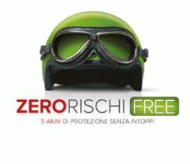 Zero Rischi Free comprende la fornitura delle parti di ricambio originali per per tutti i