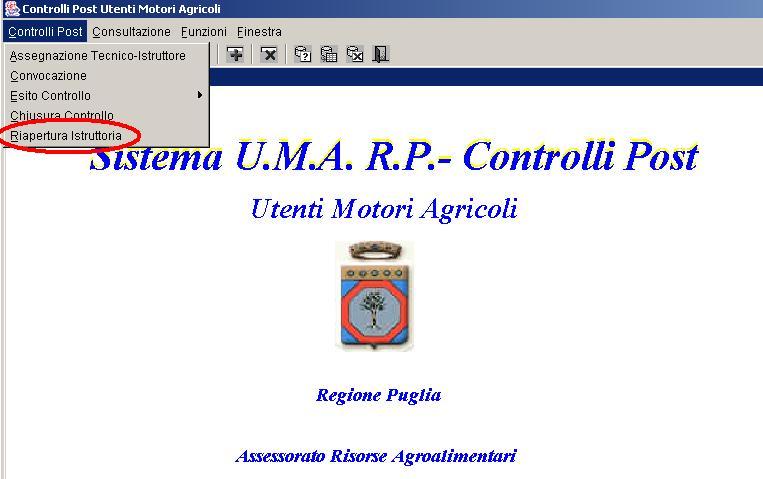 9 Riapertura Istruttoria Consente la riapertura delle pratiche chiuse e non più modificabili, in modo che si possano apportare le opportune