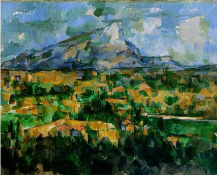 CEZANNE, Paul Mont Sainte-Victoire (Le Mont Sainte-Victoire) 1902-04 27 1/2 x 35 1/4 in (69.8 x 89.