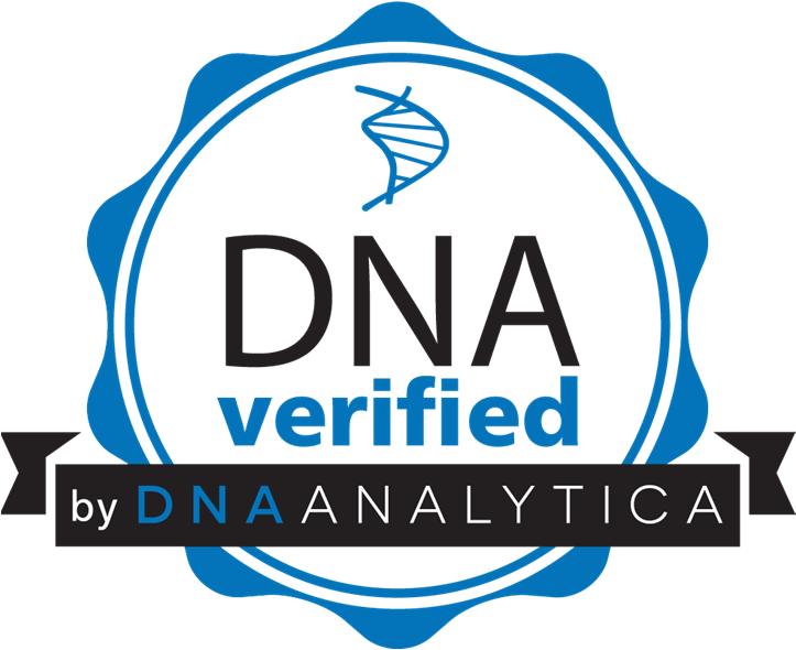 DNA Verified by DNA Analytica Assieme alle nostre analisi rilasciamo al cliente l utilizzo del nostro