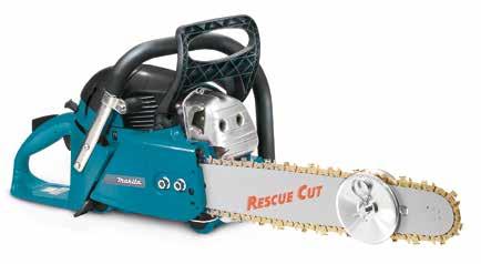 La catena RescueCut. Per il pronto intervento Durante le operazioni di soccorso la catena Rescue Cut permette di tagliare materiali che non potrebbero tagliare le normali catene.