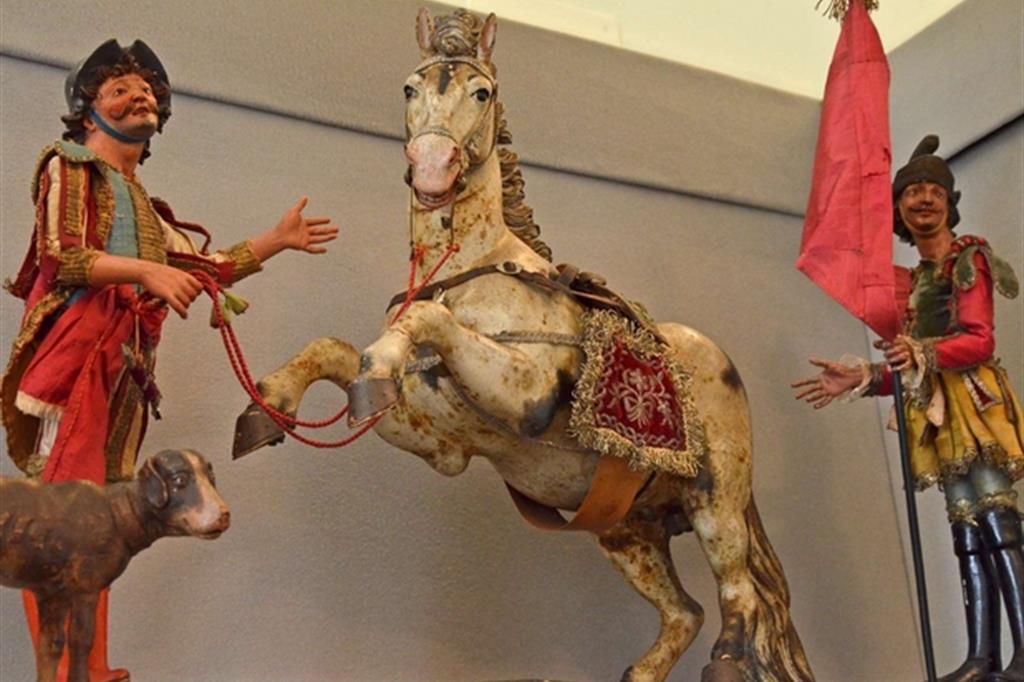 Cavallo e soldati romani del