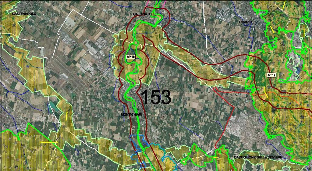 Gli elementi di secondo livello Consistono in: a) Porzioni di Aree prioritarie per la biodiversità non ricomprese in Elementi di primo livello, in seguito all innalzamento del numero di strati/layers