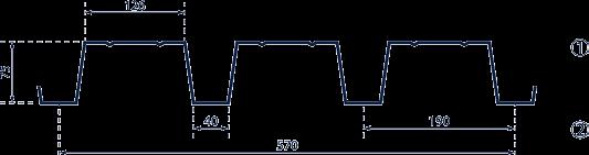 Acciaio S250 GD (UNI EN10346) CARATTERISTICHE STATICHE GEOMETRICHE I valori delle portate in grassetto tengono calcolo di una freccia 1/200 l.