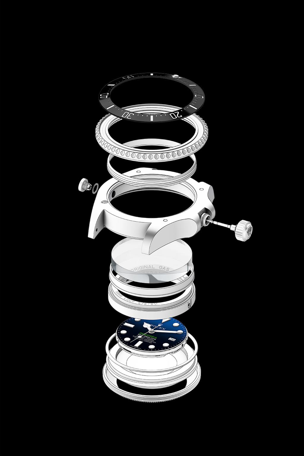 Caratteristiche del Rolex Deepsea IL RINGLOCK SYSTEM Il Rolex Deepsea deve le sue eccezionali caratteristiche di robustezza, impermeabilità e resistenza alla pressione all esclusivo Ringlock System.