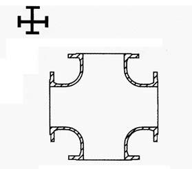 www.delmasrl.it Croce a quattro flange - RHO PN 16 Diam.