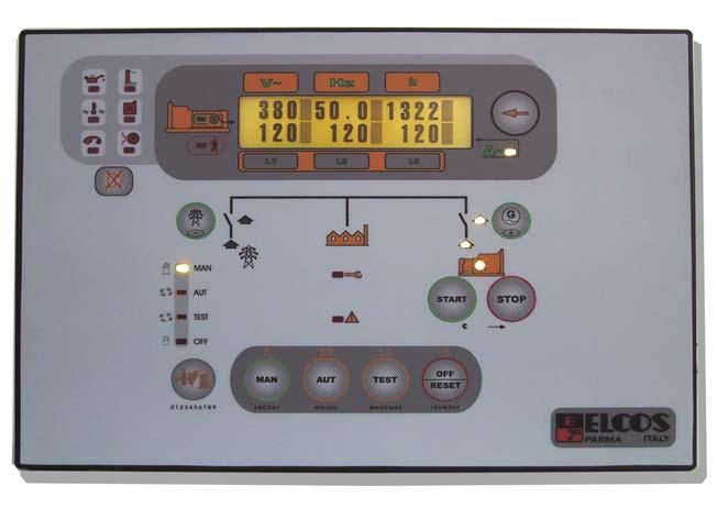 CENTRALINA COMANDO GRUPPO ELETTROGENO TIPO CAM-680/0 Realizzata per allestire quadri per intervento automatico d'emergenza.