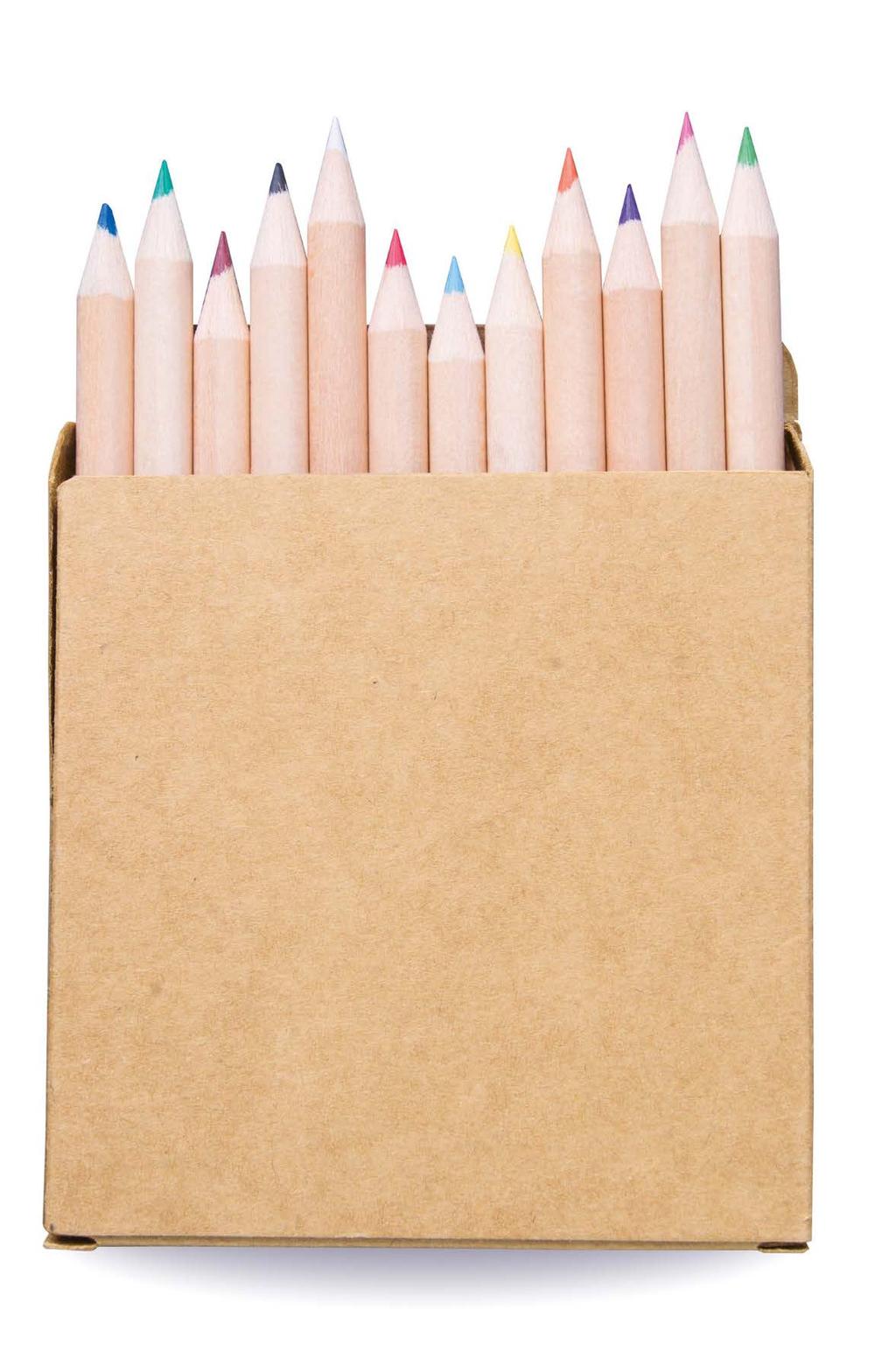 Set di 12 matite colorate in astuccio di