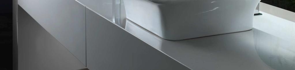 Counter washbasin in Europe White Ceramic, without overflow waste. Ceramic-plug waste included.
