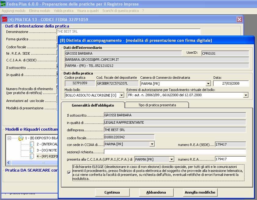 1. Inserire la modalità di assolvimento dell imposta di bollo e gli