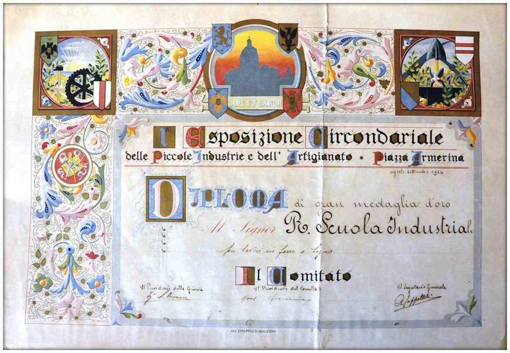 1924: La Regia Scuola Industriale, per i lavori in