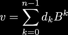 Sistemi di Numerazione Posizionale 5/5 Formalmente, il valore di un numero v espresso in questa notazione è dato dalla formula Dove B è la base d k