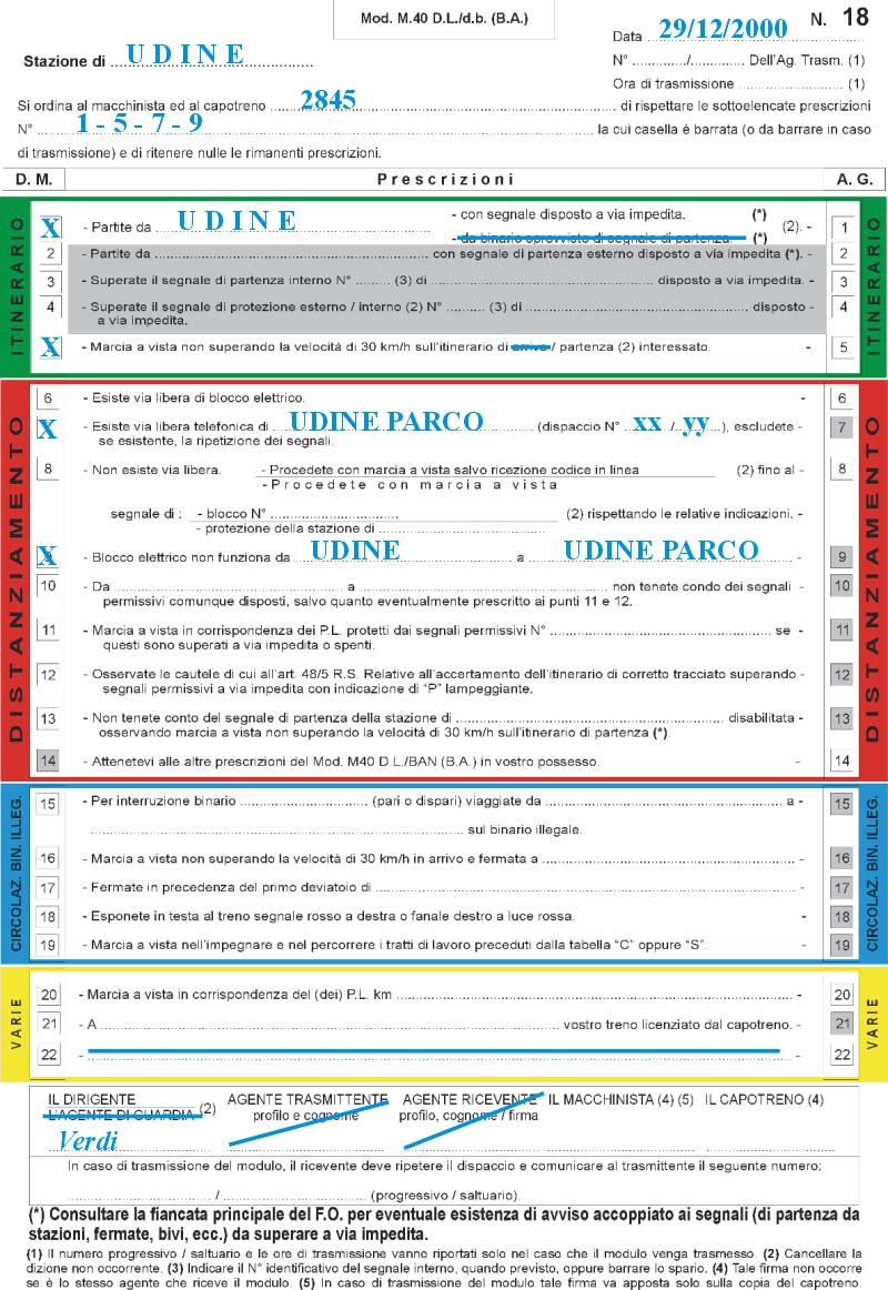 M.40DL LINEA UDINE