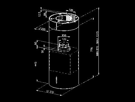 5 KWh/a Classe di efficienza fluido dinamica A Classe di efficienza di illuminazione A Classe di efficienza filtraggio grassi C Emissione ponderata di potenza acustica alla velocità massima (SPEmax):