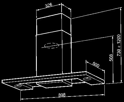 2 KWh/a Classe di efficienza fluido dinamica A Classe di efficienza di illuminazione A Classe di efficienza filtraggio grassi B Emissione ponderata di potenza acustica alla velocità massima