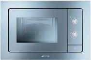 g NOVITÀ FM100 FORNO MICROONDE 750,00 MP122 900,00 FORNO MICROONDE FORNI MICROONDE LINEA 22 lt FUNZIONI FUNZIONI Estetica Linea 2 funzioni di cottura Silver Glass Allarme acustico di fine cottura 2