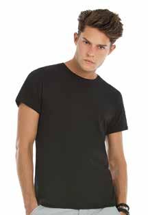 Neck T-shirt girocollo manica corta, 9% cotone filato ad anelli, % elastane. Cuciture laterali, vestibilità e maniche più aderenti.