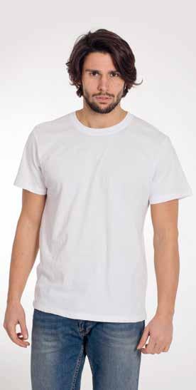 23 T-SHIRT/basic round neck BS130 Basic Essential T-Shirt T-shirt manica corta, 0% cotone ring spun, girocollo in costina, dorso tubolare.