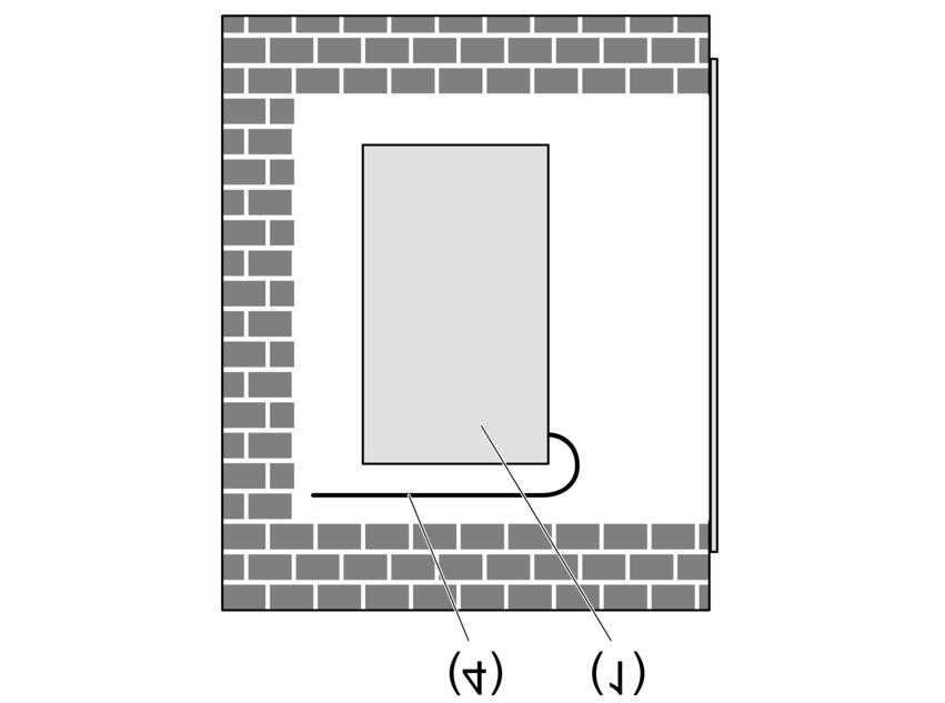 Figura 4 o Inserire l'apparecchio nella scatola apparecchi in modo tale che il tasto di programmazione e il LED siano visibili. i Tenere l'antenna il più distesa e libera possibile (figura 4).